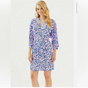 Lilly Pulitzer "Ruff Night" Lina Robe Size XXL